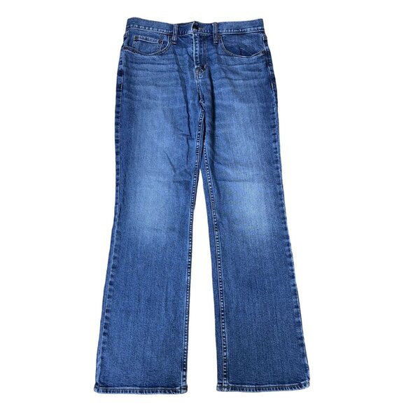 Old Navy Womens Boot-Cut Jeans 34X32 Blue Denim Cotton Blend - Picture 1 of 6